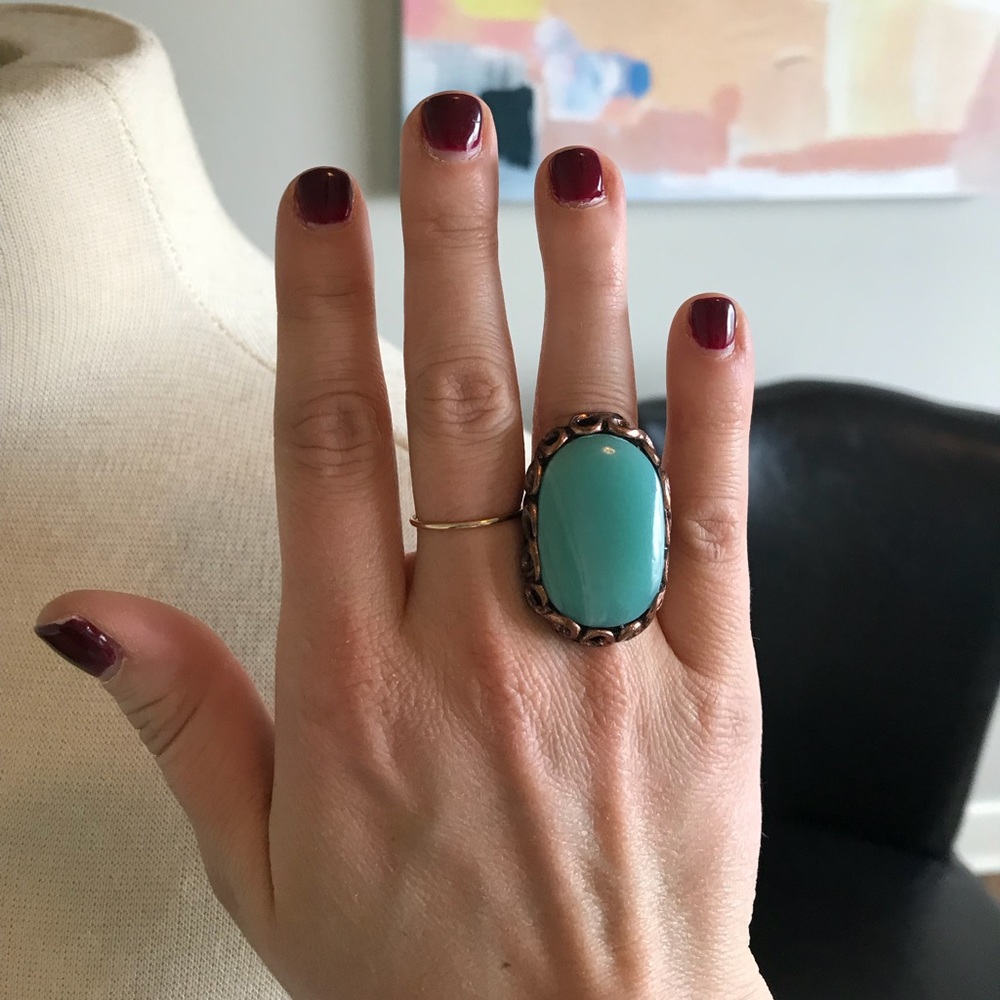 Turquoise Statement Ring - Picture 6 of 6